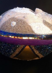 Death - 40x30x25cm Quartz, Glass, Metal, Leather, Crystal