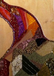 Manifestation - 45cm Stained Glass, Millefiori, Tesserae, Pearls